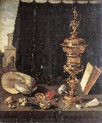 CLAESZ, Pieter Still-life with Great Golden Goblet fg